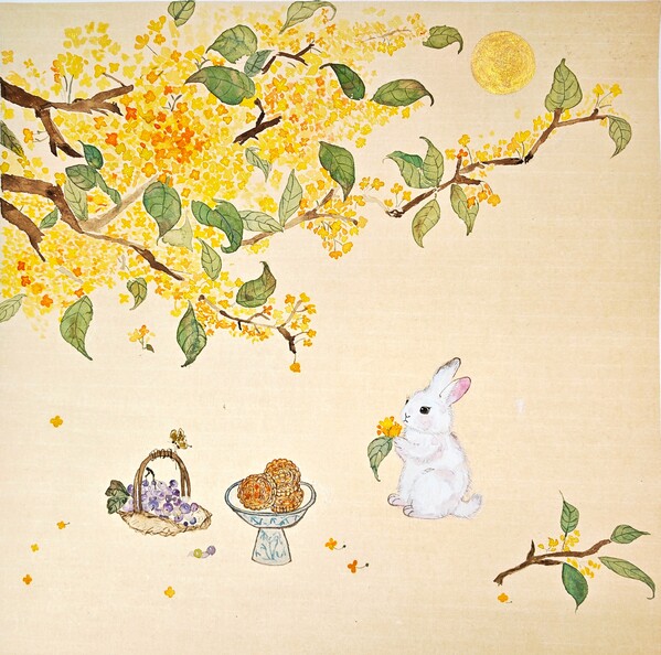 绘画《壹夜桂花雨，满院中秋月》+六公司+何娜.jpg